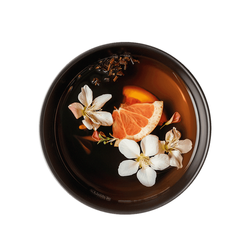 Tea cup of Grapefruit Honeybush