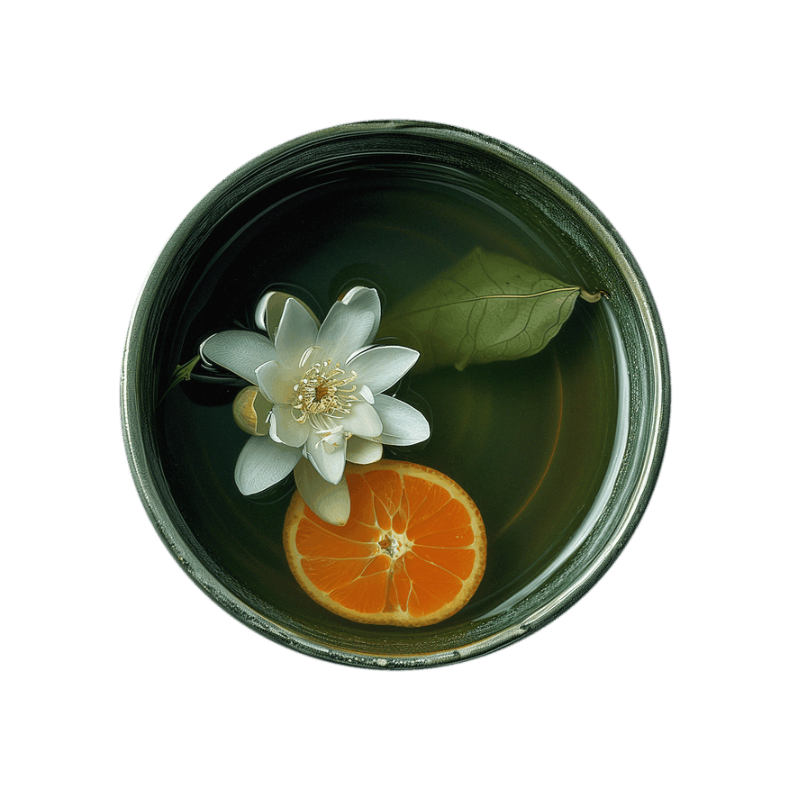 Tea cup of Sweet Tangerine Positive Energy