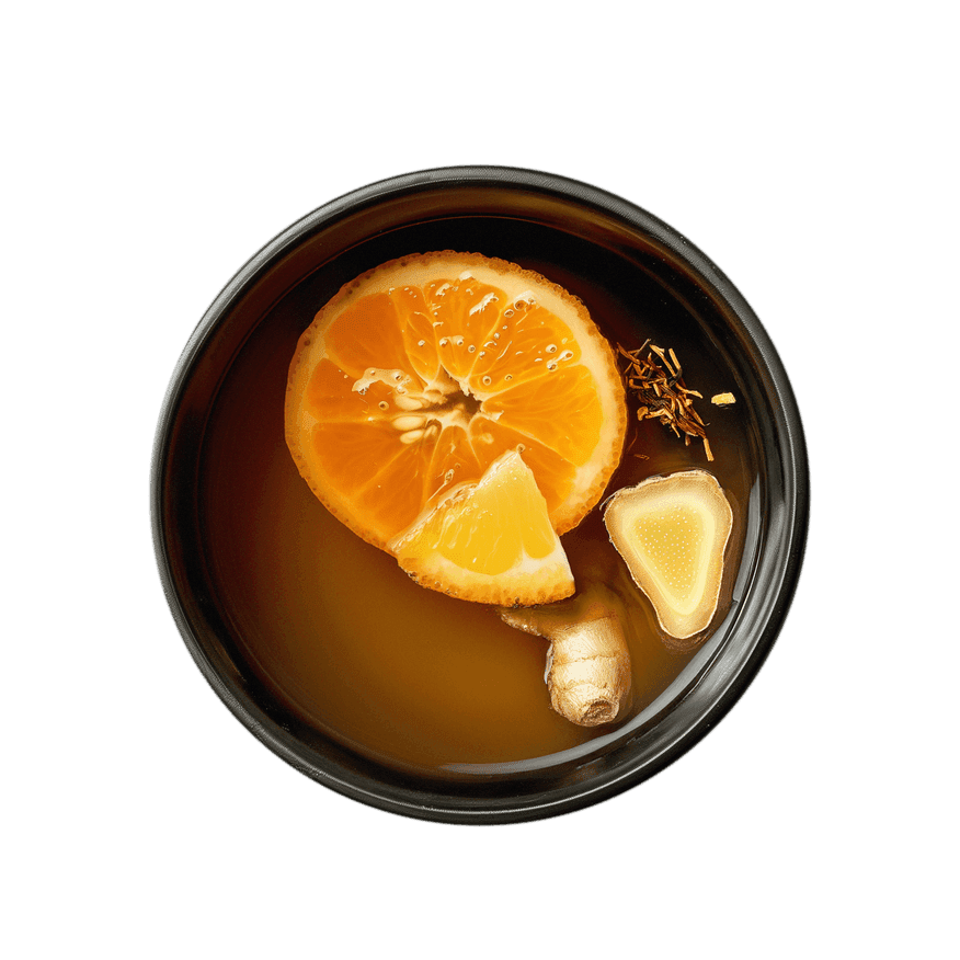 Tea cup of Mandarin Ginger