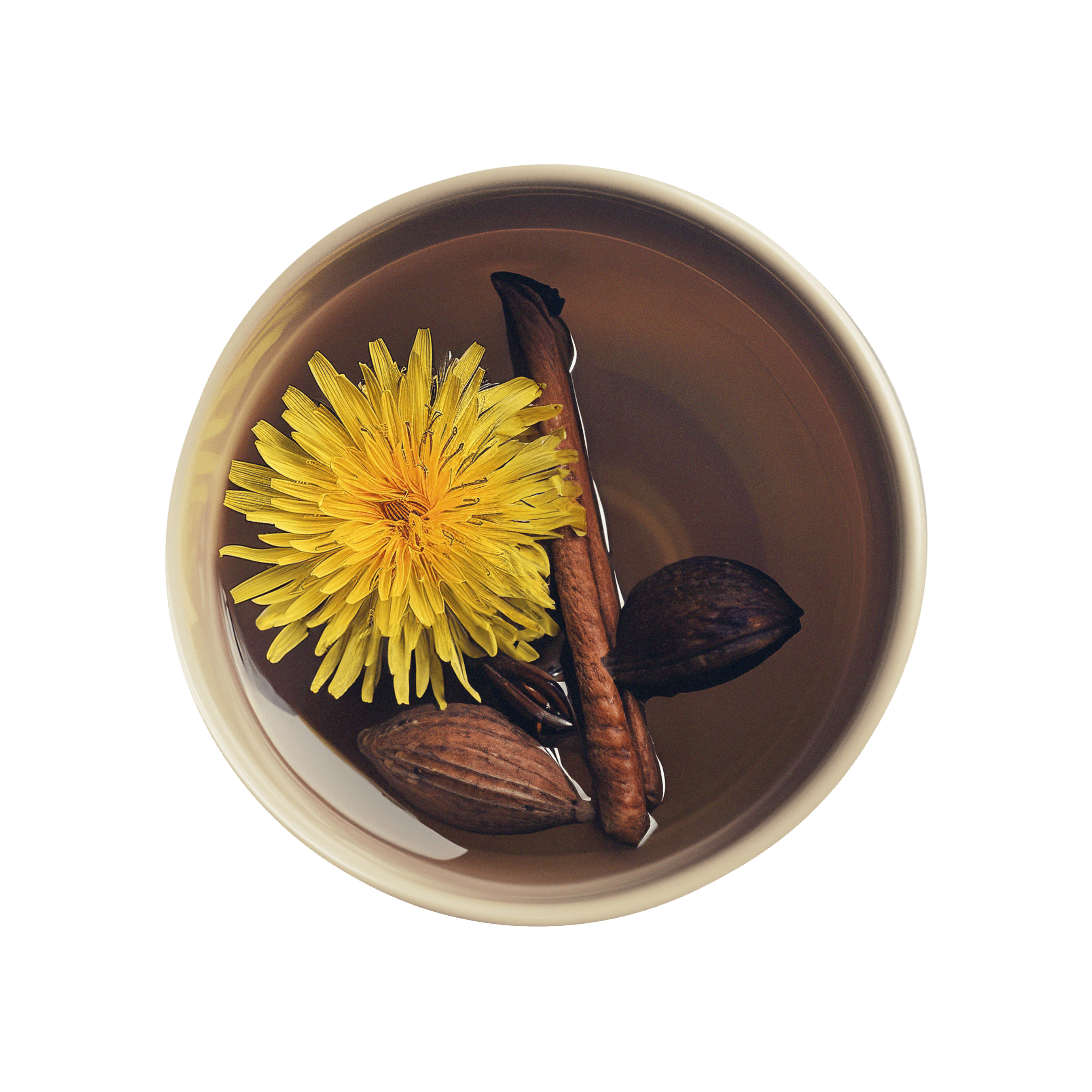 Tea cup of Roasted Dandelion Spice Detox